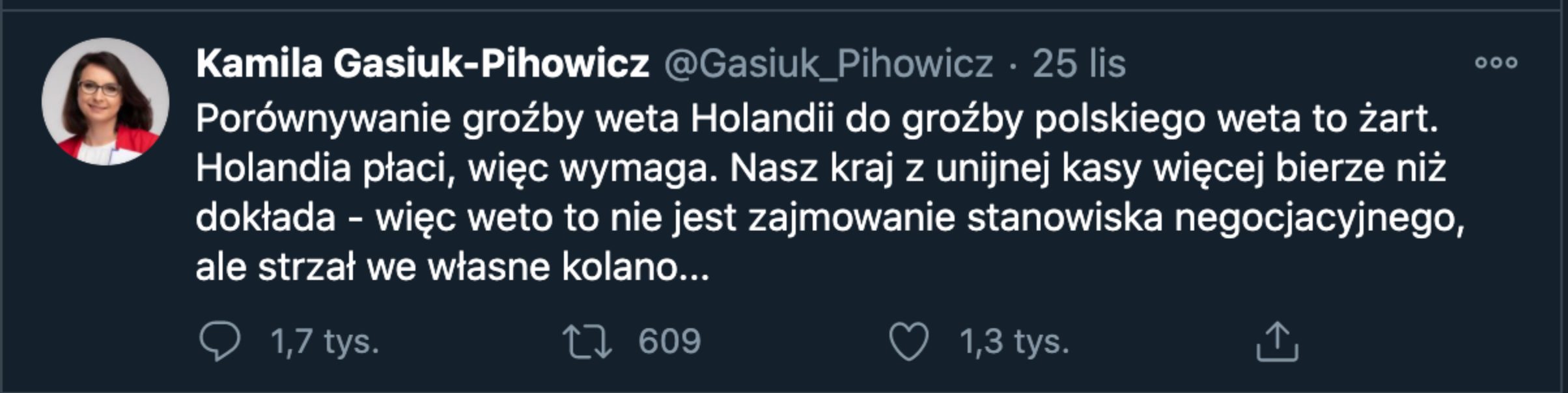 Najbardziej żenujący tekst Gasiuk-Pihowicz?